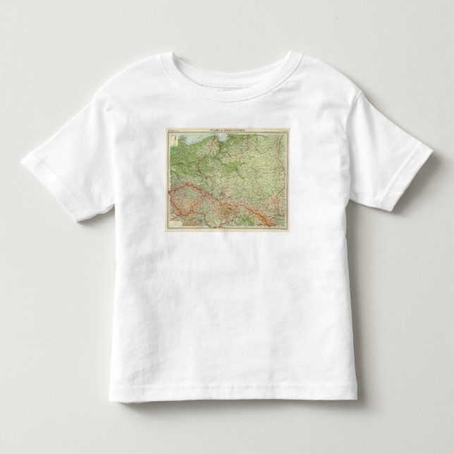 Camiseta De Bebé Polonia y Checoslovaquia (Anverso)