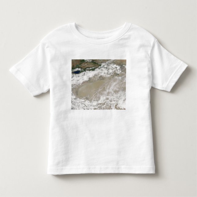 Camiseta De Bebé Polvo y nubes sobrevuelan el Des Taklimakan (Anverso)