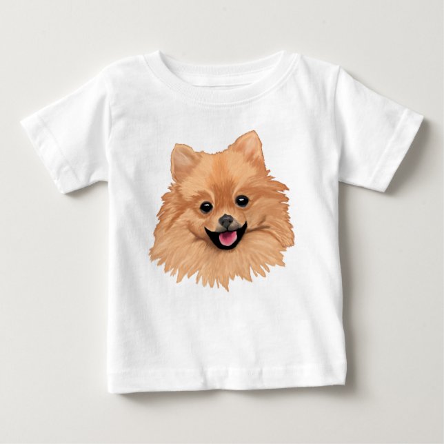 Camiseta De Bebé Pomeranian (Anverso)