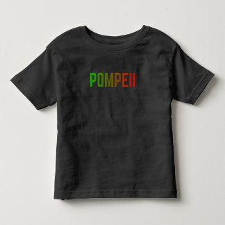 Camiseta De Bebé Pompeya Italia Diseño Tipográfico Minimalista