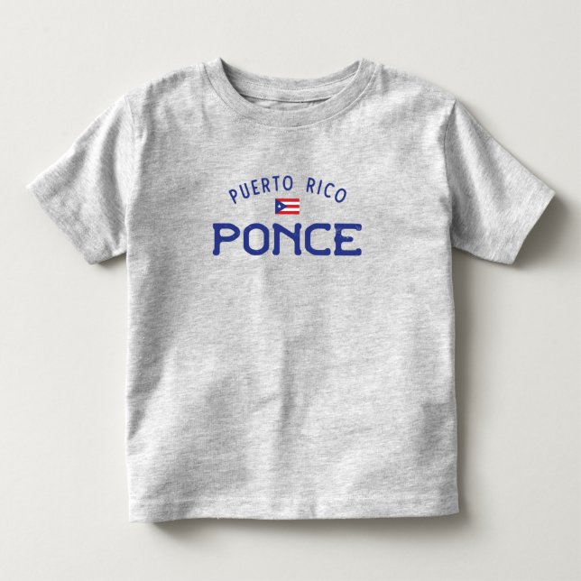 Camiseta De Bebé Ponce angustiado Puerto Rico (Anverso)