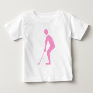 Camiseta De Bebé Poniendo - Rosa