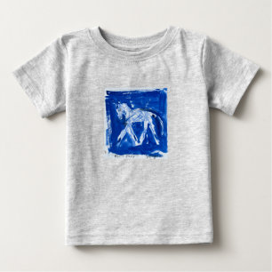 Camiseta De Bebé Pony azul