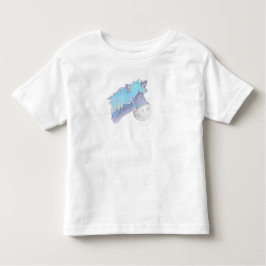 Camiseta De Bebé Pony azul tibio