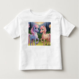 Camiseta De Bebé Pony Friends