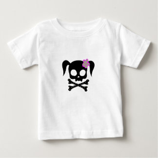 Camiseta De Bebé Pony Tail Skull***
