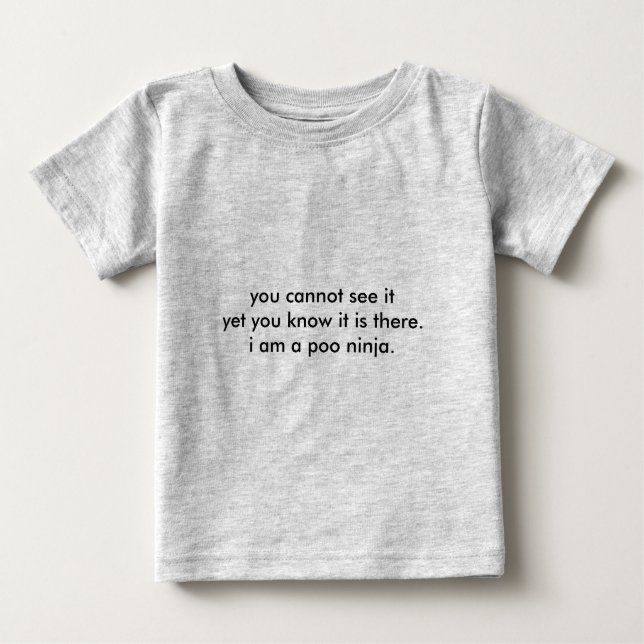 Camiseta De Bebé Poo Ninja (Anverso)