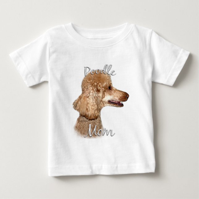 Camiseta De Bebé Poodle (albaricoque) Mamá 2 (Anverso)