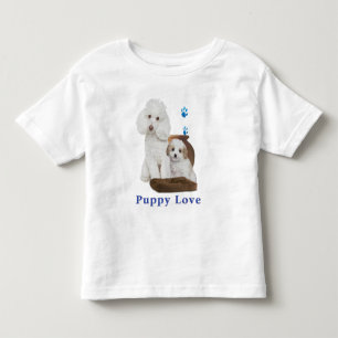 Camiseta De Bebé poodle-camisetas