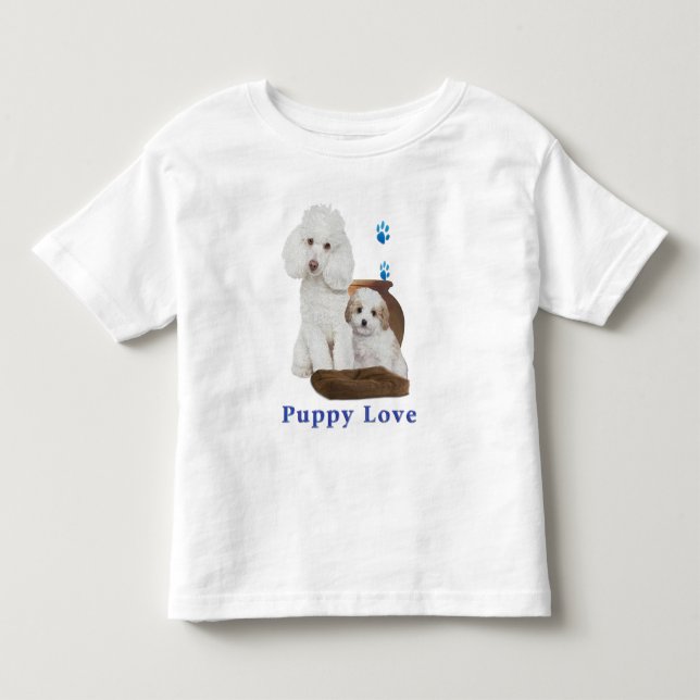 Camiseta De Bebé poodle-camisetas (Anverso)