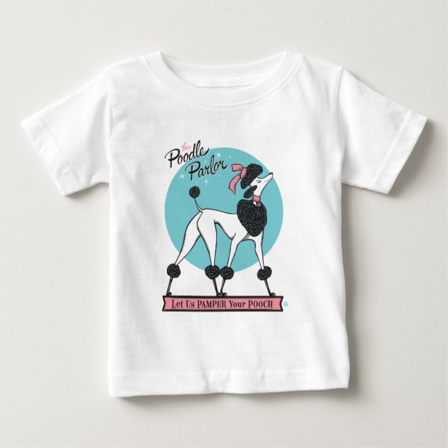 Camiseta De Bebé Poodle Parlor (Anverso)