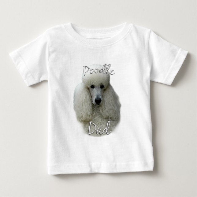 Camiseta De Bebé Poodle (qué) papá 2 (Anverso)