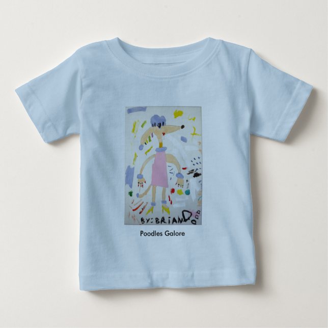 Camiseta De Bebé Poodles Galore Baby (Anverso)