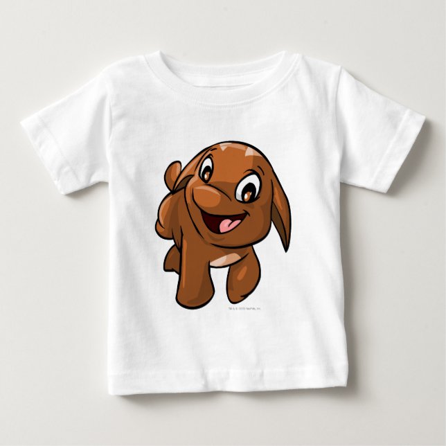 Camiseta De Bebé Poogle Brown (Anverso)