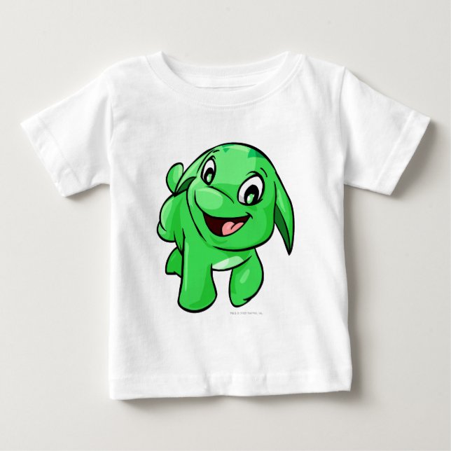 Camiseta De Bebé Poogle Green (Anverso)