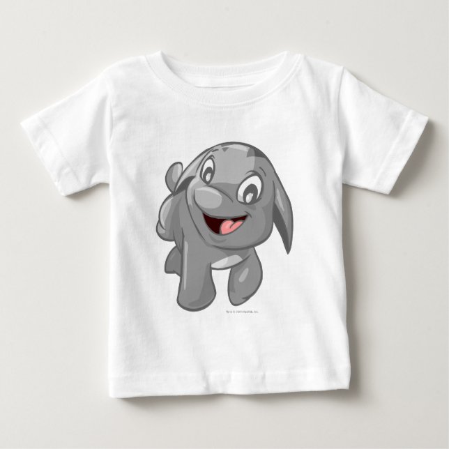 Camiseta De Bebé Poogle Silver (Anverso)