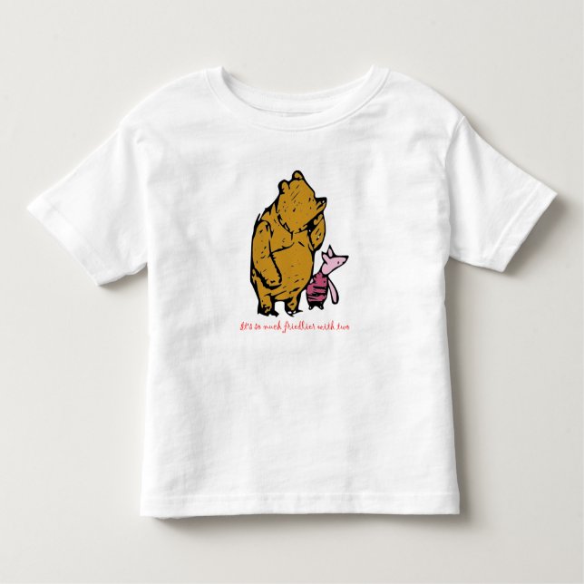 Camiseta De Bebé Pooh y Piglet (Anverso)
