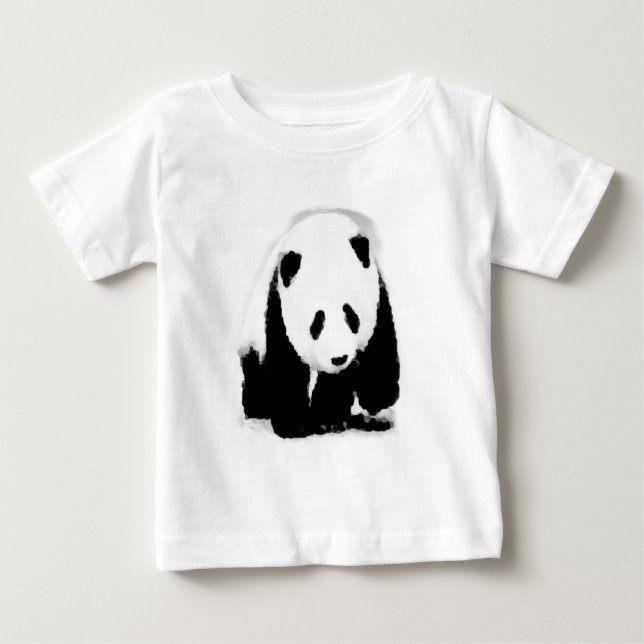 Camiseta De Bebé Pop Art Baby Panda (Anverso)