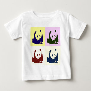 Camiseta De Bebé Pop Art Baby Pandas