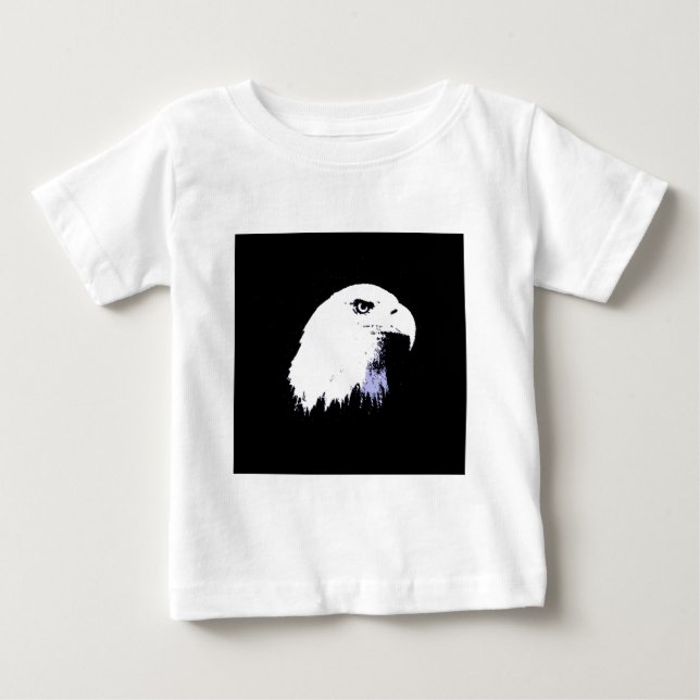 Camiseta De Bebé Pop Art Bald Eagle (Anverso)