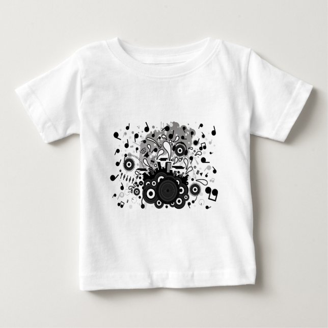 CAMISETA DE BEBÉ POP_MUSIC (Anverso)