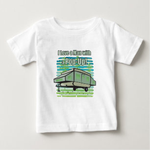 Camiseta De Bebé Pop-Up de camping