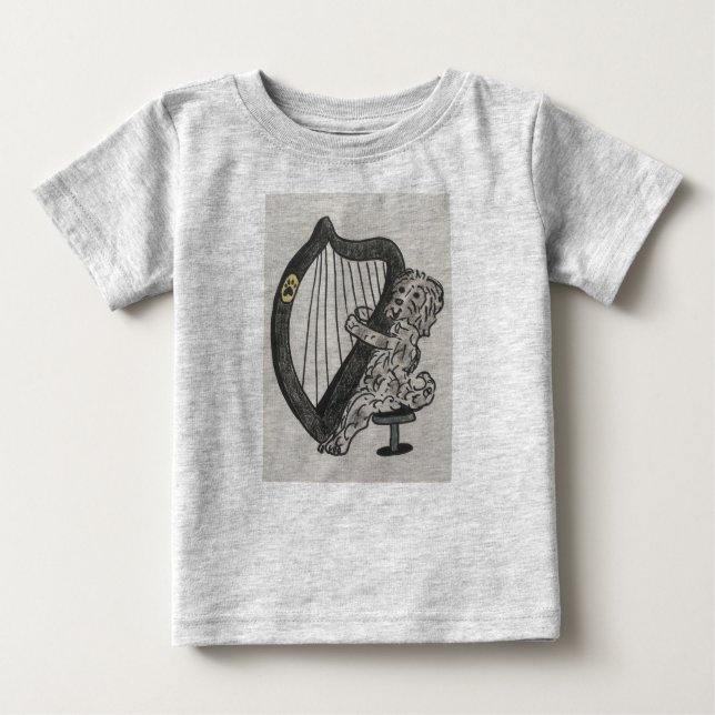 Camiseta De Bebé Popa harp (Anverso)