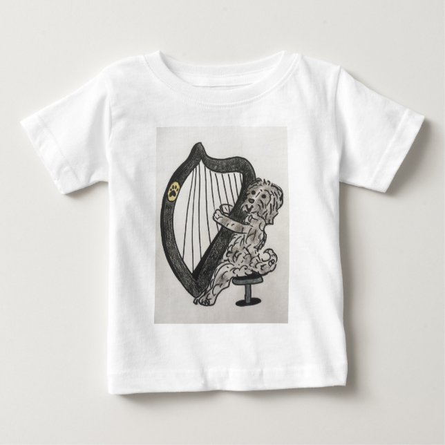 Camiseta De Bebé Popa harp (Anverso)