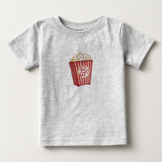 Camiseta De Bebé ¡Popcorn! (Anverso)