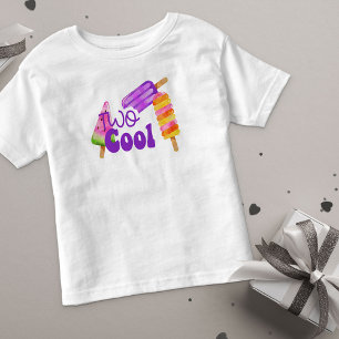 Camiseta De Bebé Popsicle de cumpleaños número 2 de Two Cool Girls