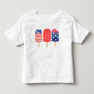 Camiseta De Bebé Popsicle Patriótico