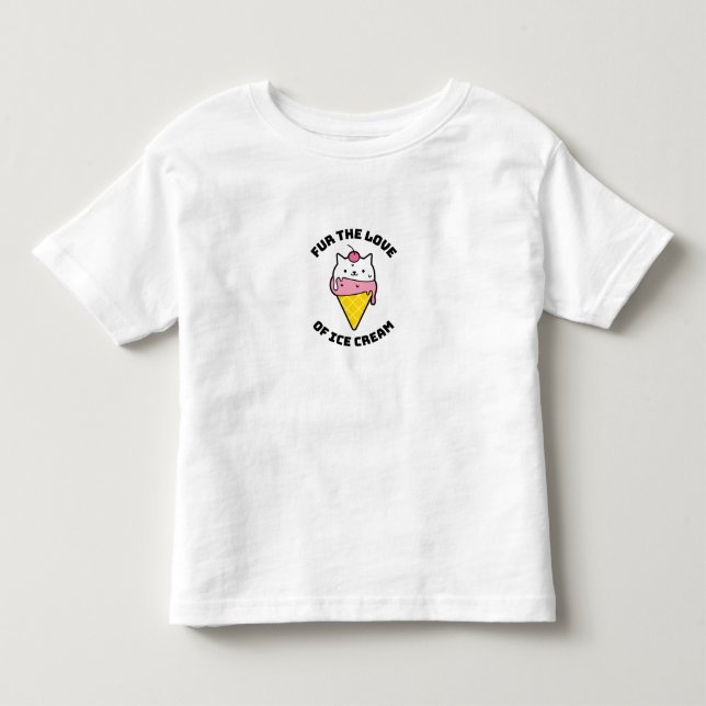 Camiseta De Bebé Por amor al helado (Anverso)