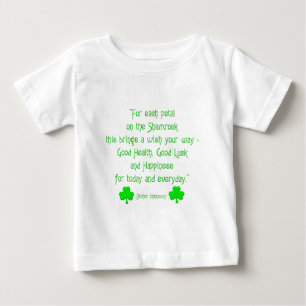 Camiseta De Bebé Por cada pétalo en el shamrock...