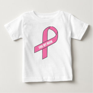 Camiseta De Bebé Por mi mamá (cinta rosada)