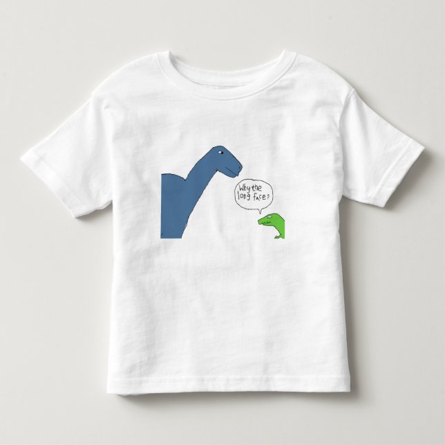 Camiseta De Bebé ¿Por qué la cara larga? (Anverso)