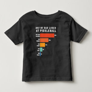 Camiseta De Bebé Por Qué Mi Papá Pierde En El Pickleball