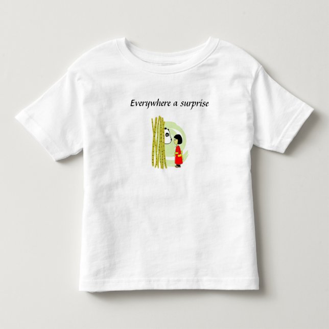 Camiseta De Bebé Por todas partes una sorpresa (Anverso)