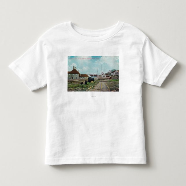 Camiseta De Bebé Porción de la isla de Treadwell MinesDouglass, AK (Anverso)
