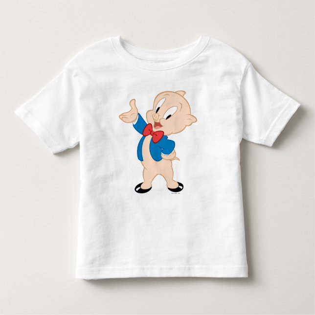Camiseta De Bebé Porky Pig | Pose clásico (Anverso)