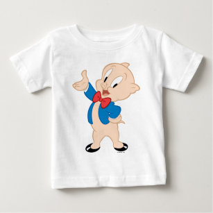 Camiseta De Bebé Porky Pig   Pose clásico