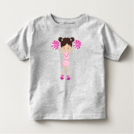 Camiseta De Bebé Porristas, Animadoras, Chica Linda, Cabello Castañ