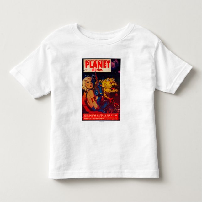Camiseta De Bebé Portada de revista de las historias del planeta (Anverso)
