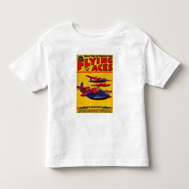 Camiseta De Bebé Portada de revista de los as de vuelo (Anverso)