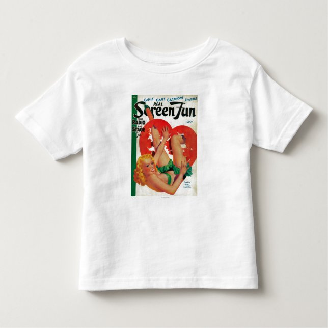 Camiseta De Bebé Portada de revista real de la diversión de la (Anverso)