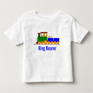Camiseta De Bebé Portador del anillo de bodas del tren del muchacho