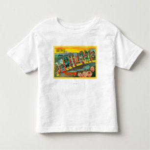 Camiseta De Bebé Portland, escenas de la letra de OregonLarge