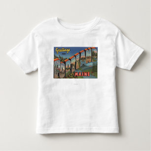 Camiseta De Bebé Portland, Maine (escena del río)