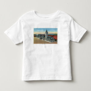 Camiseta De Bebé Portland, opinión de MaineExterior de la estació