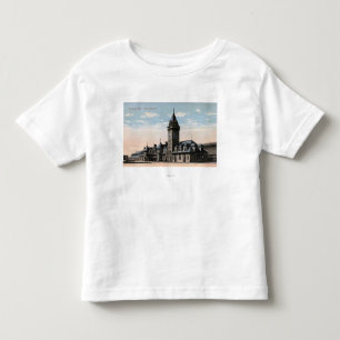 Camiseta De Bebé Portland, opinión del ferrocarril de la estación