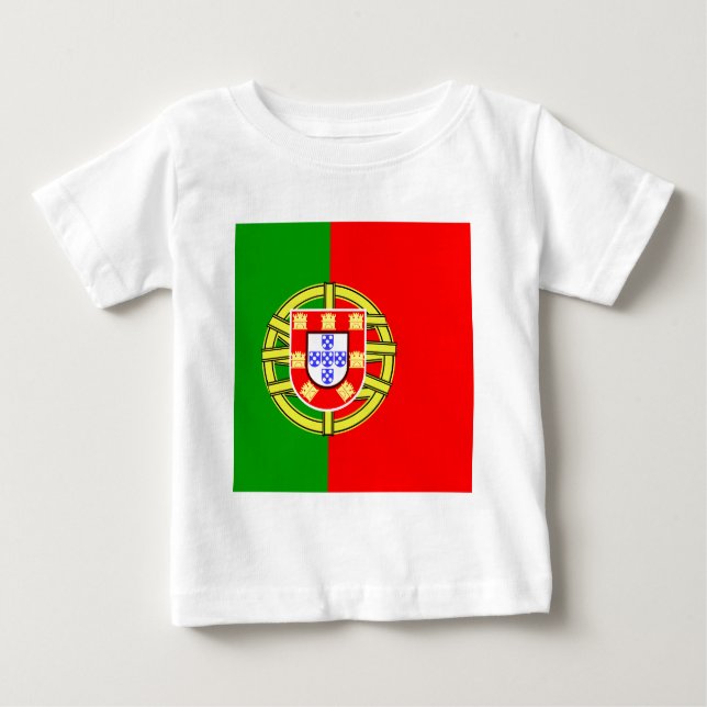Camiseta De Bebé Portugal High quality Flag (Anverso)